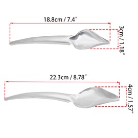 OZXNO 3 Pcs Candy Dipping Tools Stainless Steel Chocolate Dipping Tool Set and 2 Pcs Culinary Drawing Decorating Spoons Set for Decorative Plates