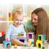 Shylizard Toddler Farm Animal Sorting and Stacking Toys, Nesting Boxes