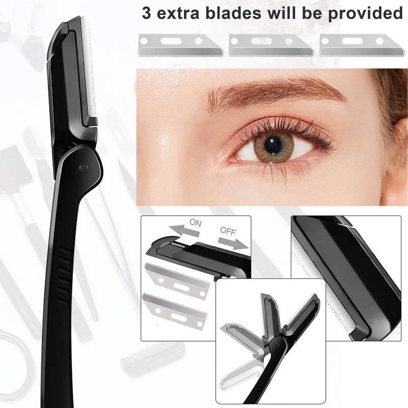 12Pcs Eyebrow Kit Eyebrow Trimming Set Eyebrow Grooming Kit with