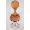 Michigan Rustix Corporate Seal Hand Stamp, Round 1-5/8" Impression, Wooden