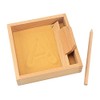 Baby Toy Montessori Language Toy Sand Tray Writing Abilty Yellow