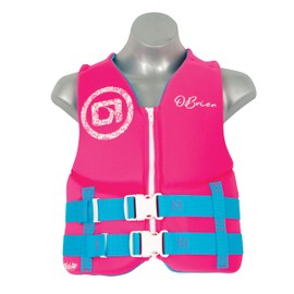 O'Brien Youth Traditional CGA Life Jacekt (55-85lbs) Pink/Aqua