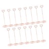 15PCS Table Number Holder 22cm Heart Shaped Iron Wire Picture