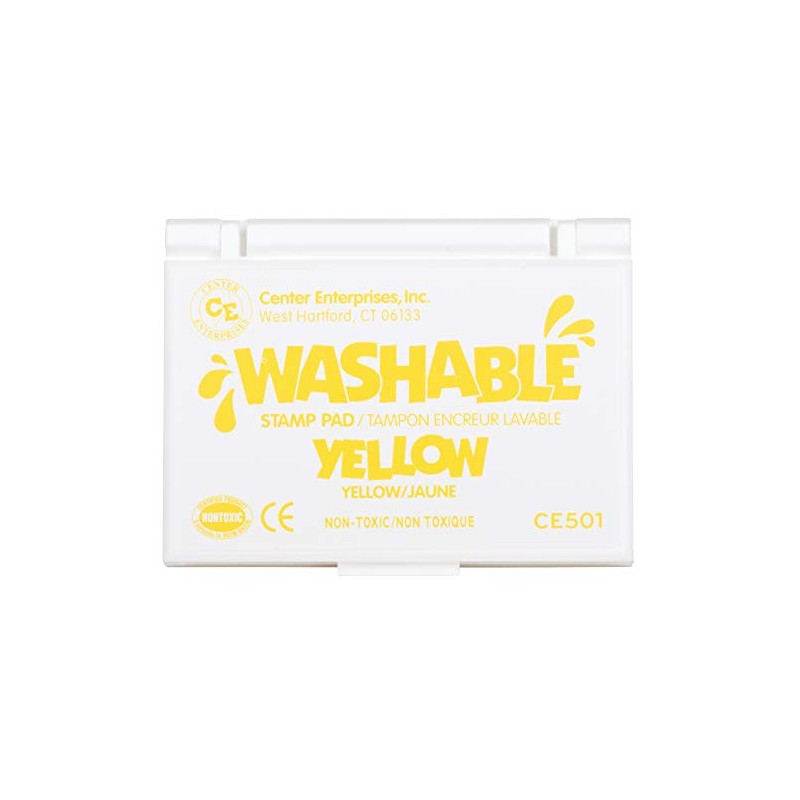 CENTER ENTERPRISES CE-501 STAMP PAD WASHABLE YELLOW