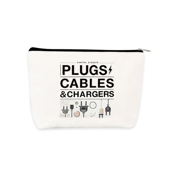 Cable Organiser Bag Travel Essentials Canvas Makeup Bag All My
