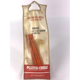PORTER-CABLE Porter Cable Jig Saw Blades 1 Pkg of 5 12T Set Wood & Metal 12515 NOS Unopened