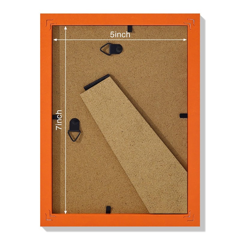 Vittanly 5x7 Picture Frame, Display Pictures 4x6 with Mat or