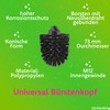 Toilet brush head black, Ø 73 mm, M12 internal thread,