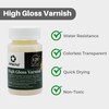 Artecho High Gloss Varnish 4oz / 120ml for Air Dry
