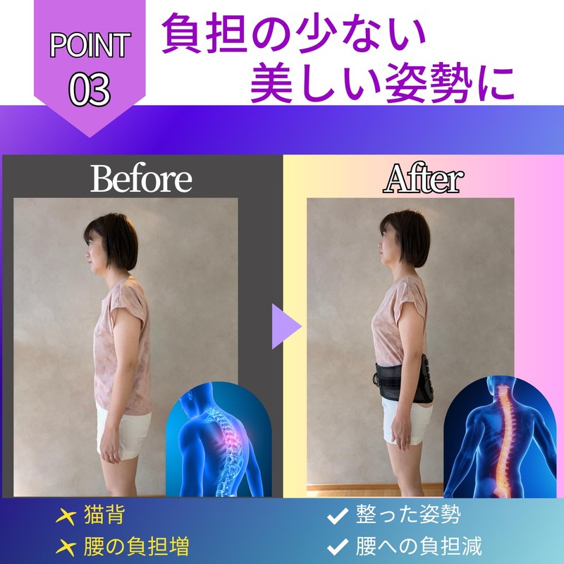 リラサポ 腰 サポーター コルセット ベルト【理学療法士が企画・販売】 正規品 姿勢 骨盤 サポート 男性用