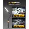 Magnetic Rechargeable LED Work Light, 360° Flexible Gooseneck Flashlight