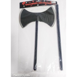 Jacobson Hat Medieval/ Executioners Battle Axe 2 Sided Blk/Gray 36" Foam Hand Held Weapon