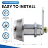 Combi-Cam Combinated Lock 7850R - Large Chrome Cam Lock |