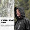 Men's Rain Suit Waterproof Lightweight Hooded Rainwear for Golf, Hiking,