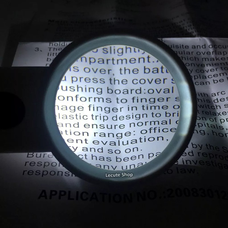 Glass Lupa Luminosa Led Joyero Con Luz Joya Leer Lente