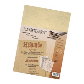 Bringmann Folia 951410 – Elephant Skin, 110 g/m², DIN A4, 10 sheets Chamois