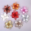 GLITZFAS 12-Piece Glitter Christmas Tree Decoration, Ornaments, Flower Decoration, Christmas