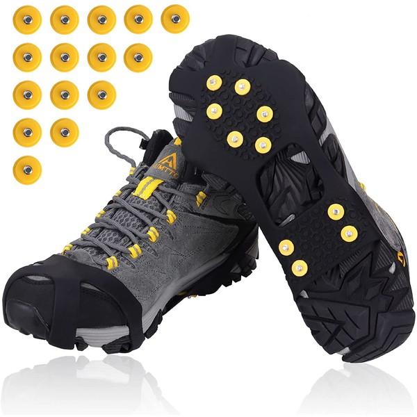 LOTHID Crampons Snow Ice Spikes for Soles, Anti-Slip, Snow Road,