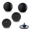 4Pcs Squash Balls Double Yellow Dot/Red Dot/Blue Dot Squash Ball