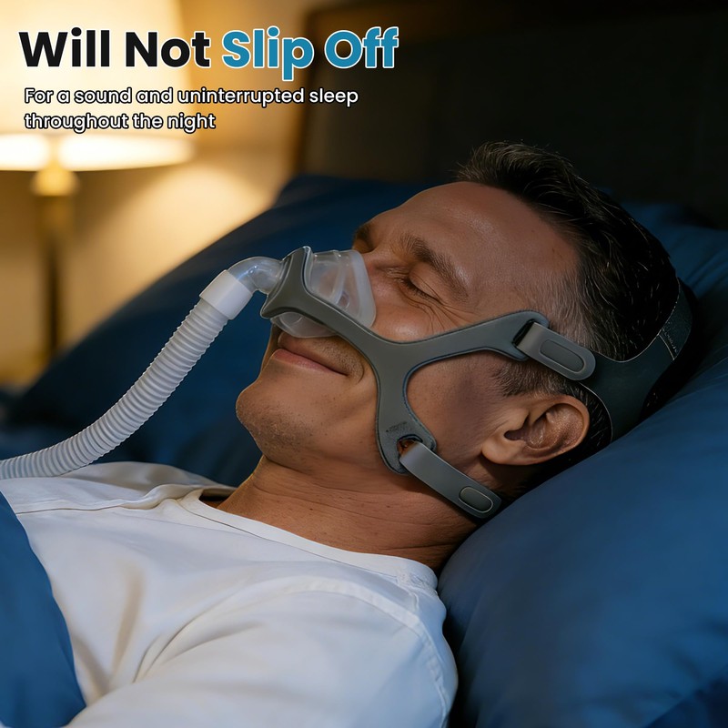 YBWM 2 Packs Headgear Straps Compatible with Wisp Nasal Mask,Adjustable