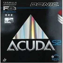 Donic Accuda S2 Max Rubber Table Tennis Rubber (Red)