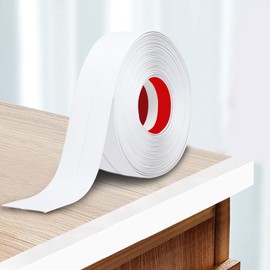 Storystore Wall Corner Protector Moulding Trim 2.4 in x 13 Ft,Peel and Stick Corner Moulding Trim, Self Adhesive Corner Guards Edge Protector for Wall Edge Corner, Countertop,White