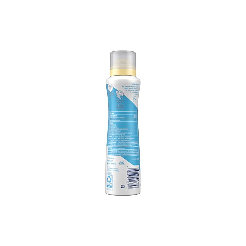 Secret, Dry Spray Antiperspirant Deodorant Vanilla And Argan Oil, 4.1