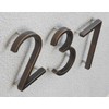 Distinctions 844703 Brushed Nickel Upgraded 5" Floating House Number 3,
