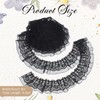 5.5Yards Double-Layer Pleated Chiffon Lace Trim Ruffle Trim Lace Ribbon
