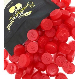 SweetGourmet Cherry JuJu Coins, Soft Chewy Candy Unwrapped, 2-Pound Bag