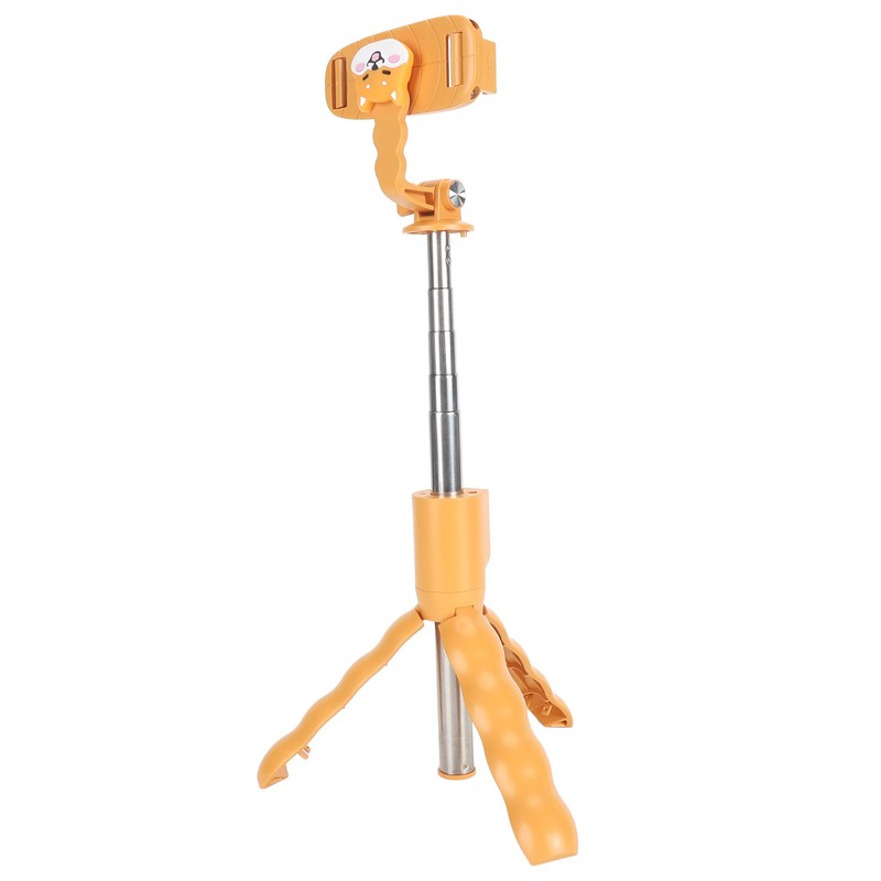 Cute Cartoon Puppy Selfie Stick Tripod 26.4 Inch Extendable Handheld