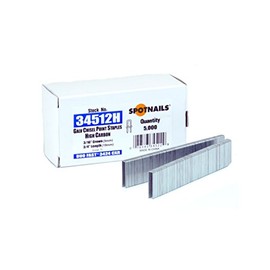 34 Series 3/16" Crown Staples - Galvanized 22 Gauge Chisel Point 5000 per box (3/4-inch)