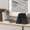 Ottimo Premium Polished Stone Marble 6" Book Ends for Bookshelf