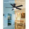 Wellspeed Ceiling Fans with Lights,Indoor/Outdoor Ceiling Fans Remote Control,5 Blades
