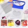 OHREN 2 Stück Zwiebelschneider,Gemuseschneider Maschine Shrendders & Slicer, Tomate, Zwiebel