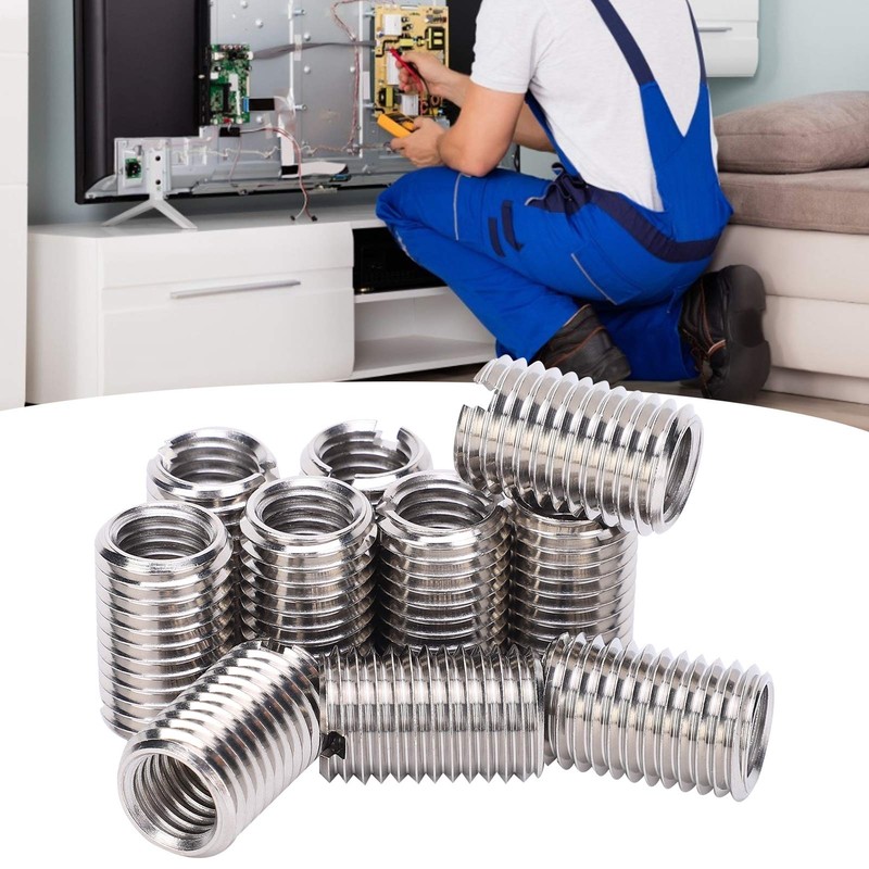 Pack of 10 Thread Insert Reducer Nut, M12 x 1.75