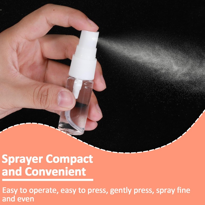 JJUNW 4 Pack Spray Bottle, Small Plastic Fine Mist Spray