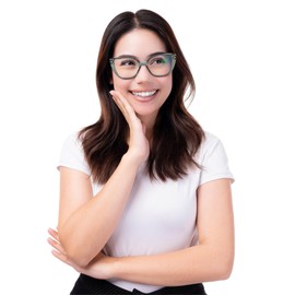 FEISEDY Cat Eye Blue Light Glasses for Women Anti Glare Eyestrain Computer Game Glasse B0123