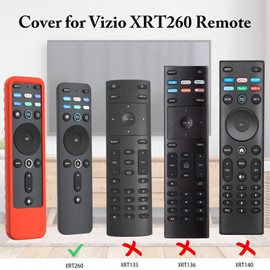 Case for Vizio XRT260 Voice Remote Control 2023/2021, Cover for VIZIO XRT260 Smart TV Remote Silicone Skin Sleeve Red