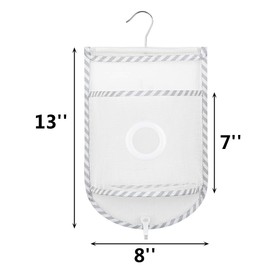 ALYER Small Hanging Mesh Shower Caddy,Series Toiletry and Bath Accessories Organizer (Stripe)