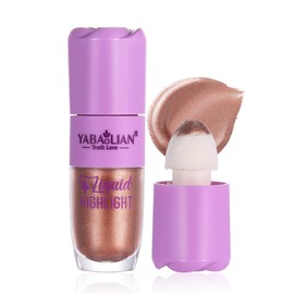 Long-Lasting Liquid Highlighter - Lightweight Shimmer Glow, Waterproof & Smudge-Proof, Natural Radiance Makeup, Contour Enhancer for Face