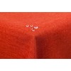 First-Tex Tablecloth Linen Look Lotus Effect Washable with Straight Hem