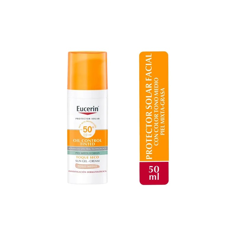 Eucerin Sun Control Protector Solar Facial Medio Fps50+ 50ml