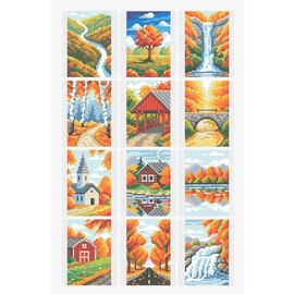 Pretty Little Gem Mini Diamond Painting Kit:_Autumn Landscapes No. 1 Set