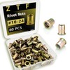 SAE 8-32 10-24 1/4-20 5/16-18 3/8 Inch-16UNC Rivet Nut Assortment