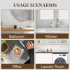 4PCS Gray Diatomite Tray Set, Water Absorbing Stone Coasters for
