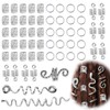 58 Pcs Hair Rings Dreadlock Accessories Hair Rings Spiral Dreadlocks