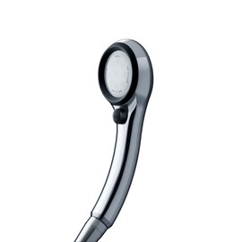 Sanei (サンエイ) Rainy Metallic Shower Head, Black, Approx. 50% Water Saving Effect, Stop Function, PS-303-81XA-CD