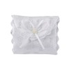 First Communion White Satin Brocade Rosary Case with Chalice Design,