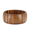 MegaChef 9.75 Inch Acacia Wood Salad Bowl